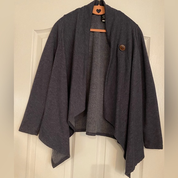 Bobeau One Button Asymmetrical Drape
Front Cardigan size xs petite - Picture 3 of 4